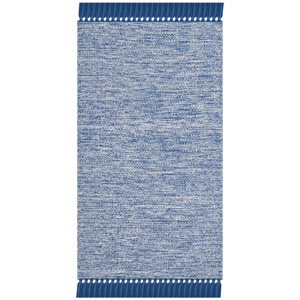 SAFAVIEH Montauk Collection MTK610B Handwoven Blue Rug Image 2