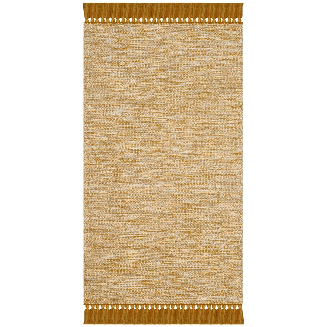 SAFAVIEH Montauk Collection MTK610I Handwoven Gold Rug Image 2