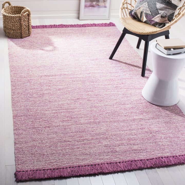 SAFAVIEH Montauk Collection MTK610P Handwoven Pink Rug Image 1