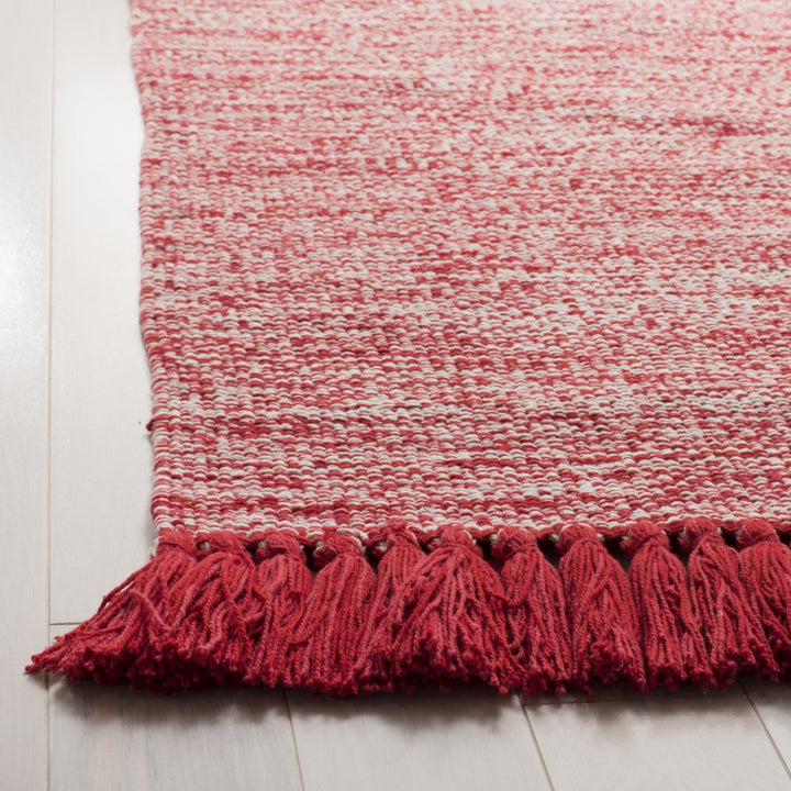 SAFAVIEH Montauk Collection MTK610N Handwoven Red Rug Image 3