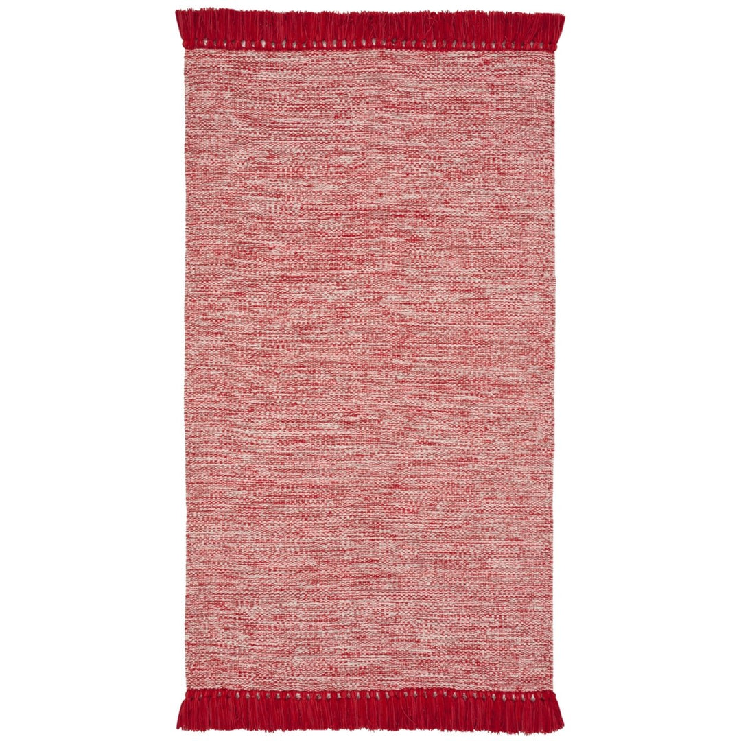 SAFAVIEH Montauk Collection MTK610N Handwoven Red Rug Image 5