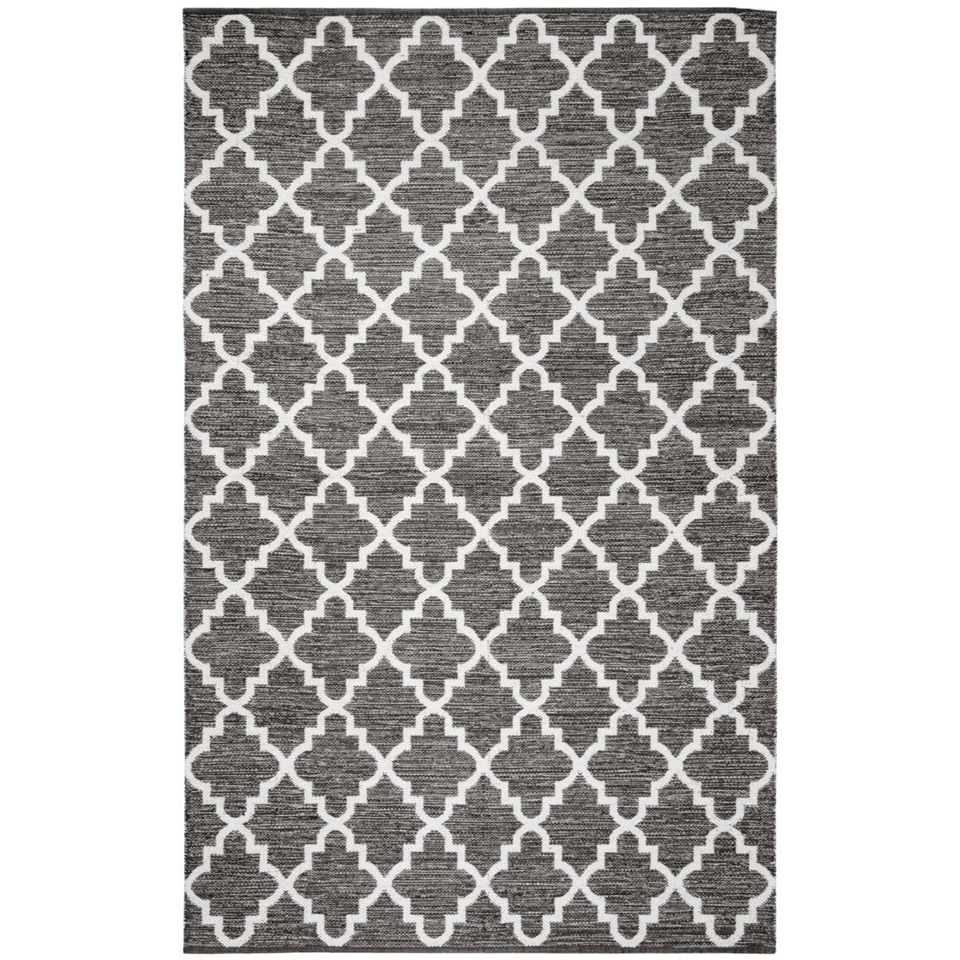 SAFAVIEH Montauk MTK611J Handwoven Charcoal / Ivory Rug Image 1