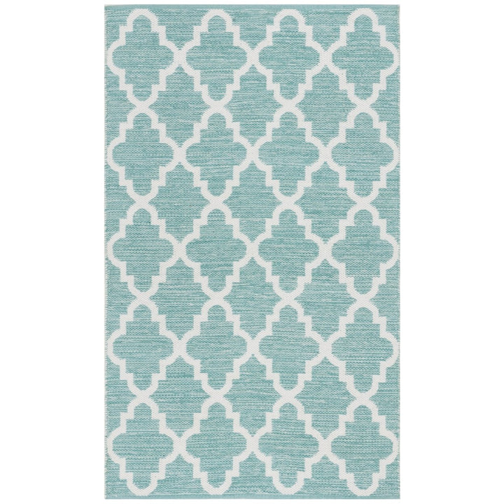 SAFAVIEH Montauk MTK611Q Handwoven Mint / Ivory Rug Image 1