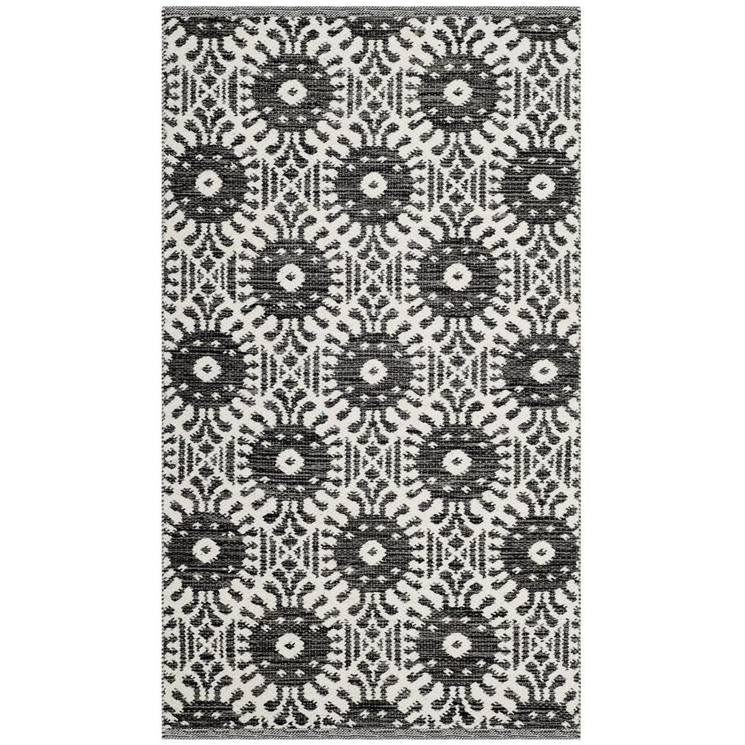 SAFAVIEH Montauk MTK612A Handwoven Black / Ivory Rug Image 2