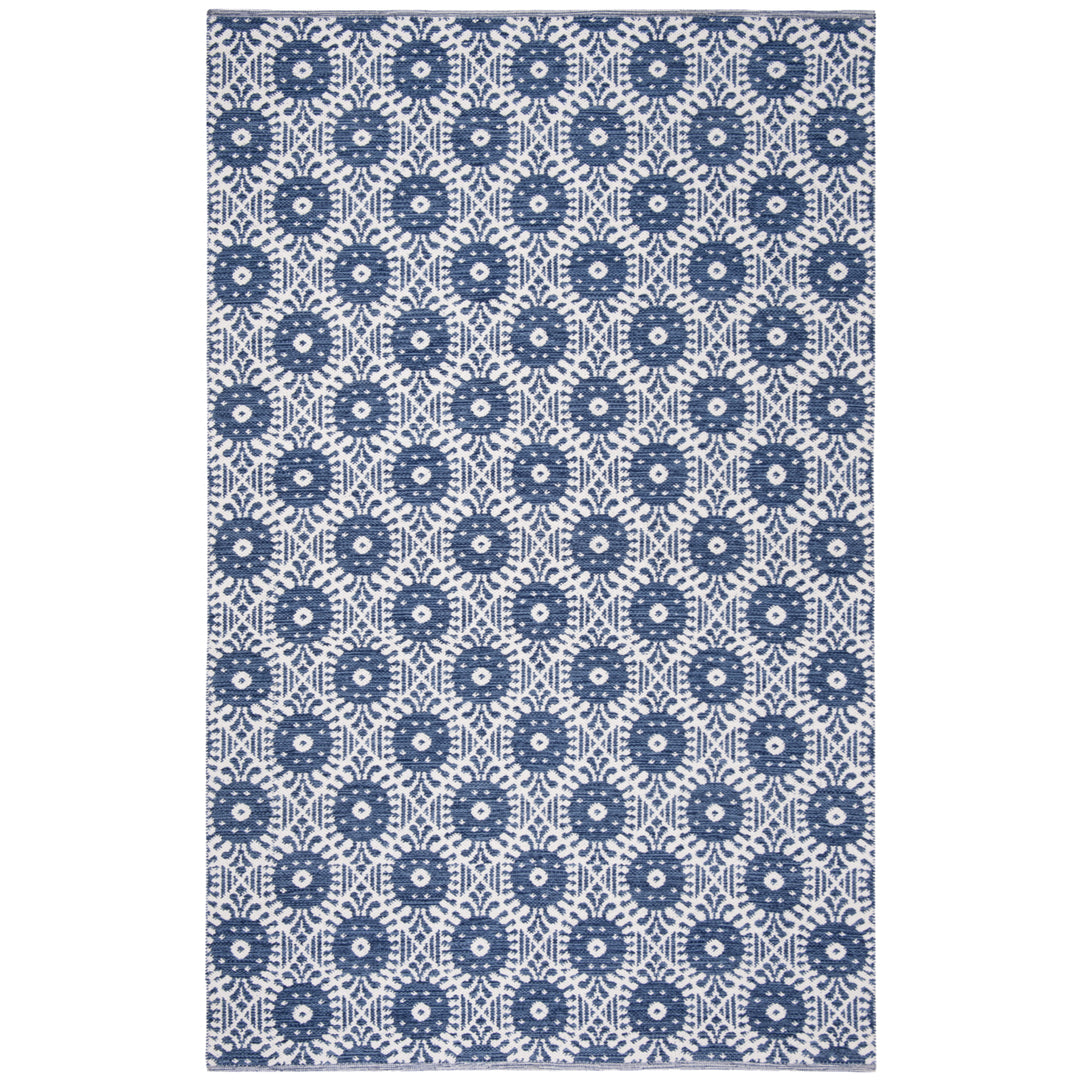 SAFAVIEH Montauk MTK612C Handwoven Navy / Ivory Rug Image 4