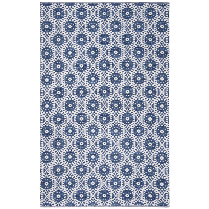 SAFAVIEH Montauk MTK612C Handwoven Navy / Ivory Rug Image 4