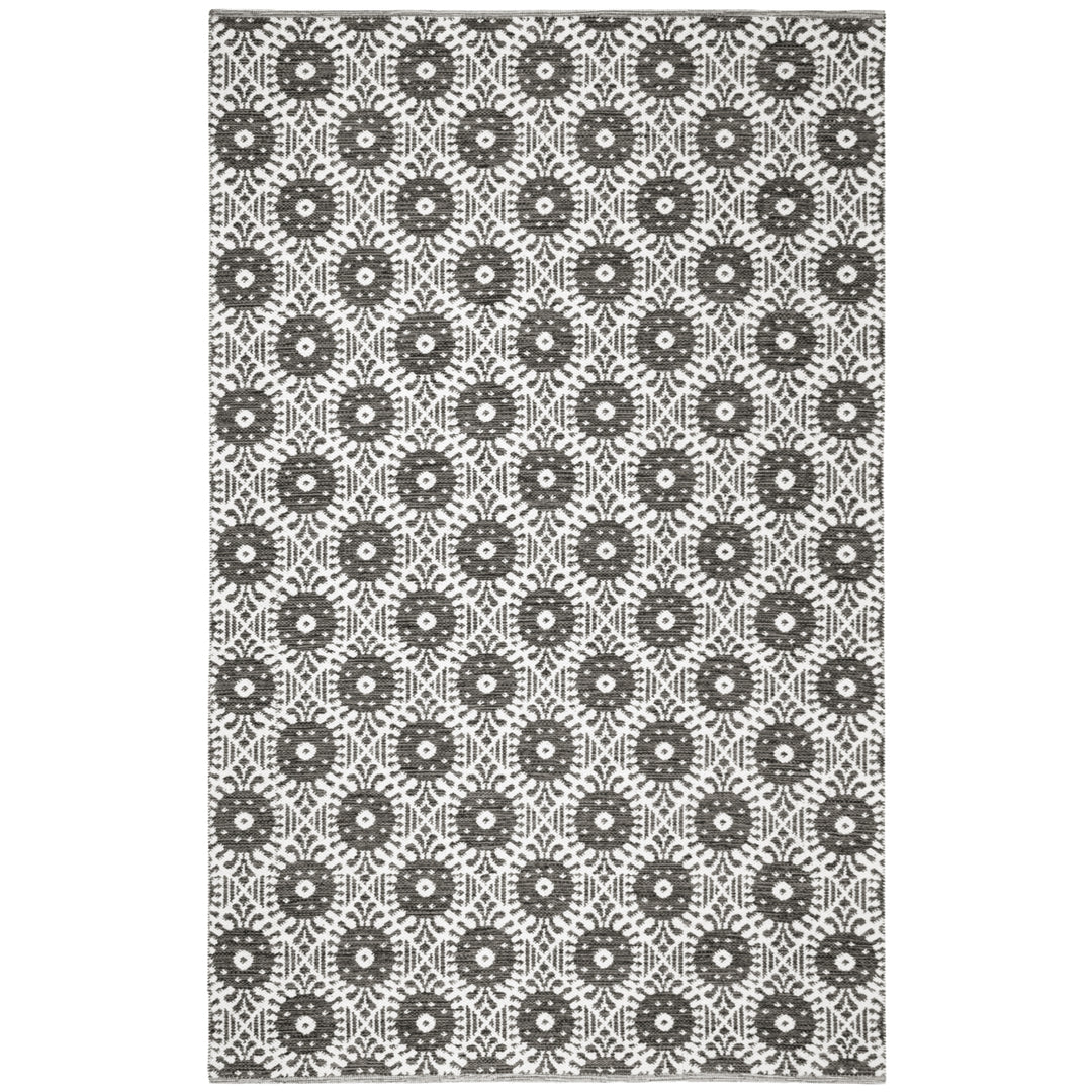 SAFAVIEH Montauk MTK612A Handwoven Black / Ivory Rug Image 4