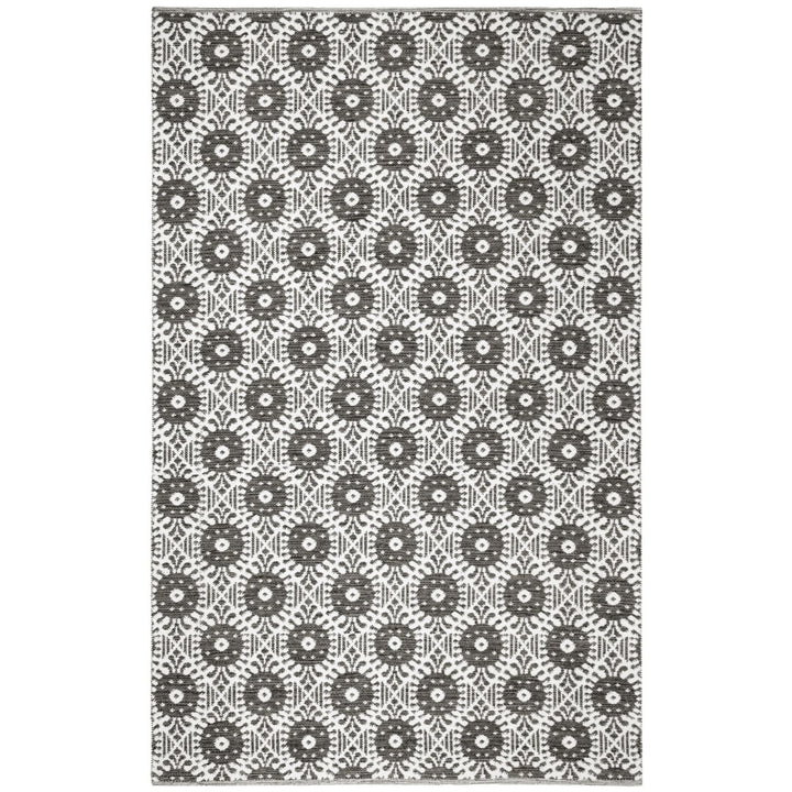 SAFAVIEH Montauk MTK612A Handwoven Black / Ivory Rug Image 1