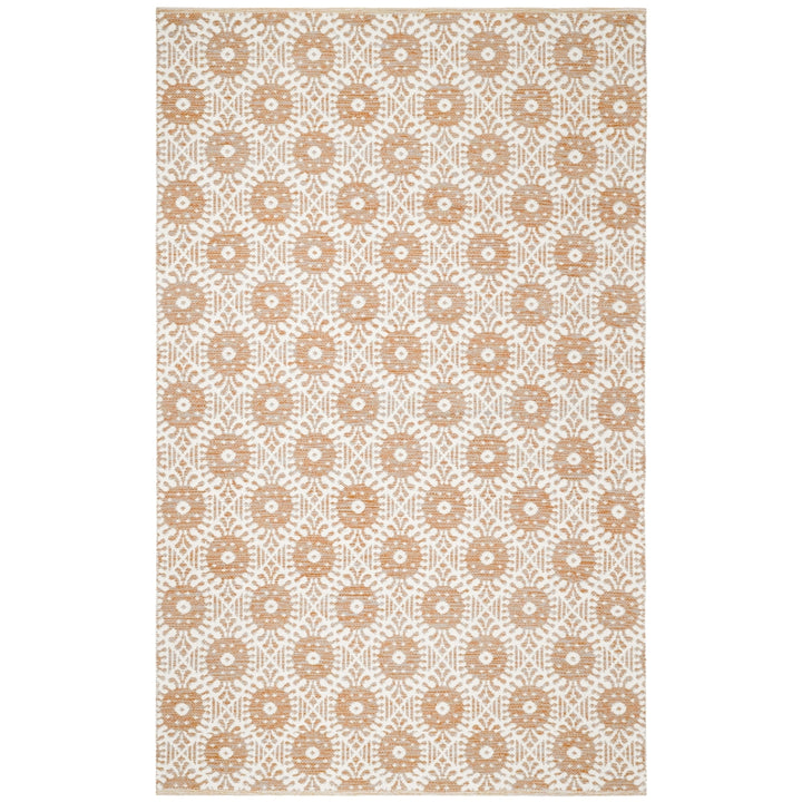 SAFAVIEH Montauk MTK612D Handwoven Orange / Ivory Rug Image 1