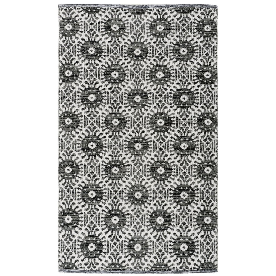 SAFAVIEH Montauk MTK612A Handwoven Black / Ivory Rug Image 5