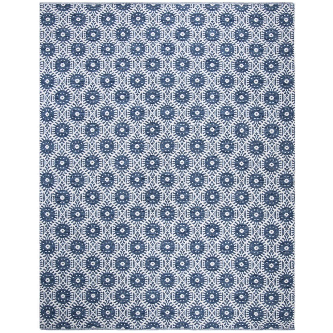 SAFAVIEH Montauk MTK612C Handwoven Navy / Ivory Rug Image 6