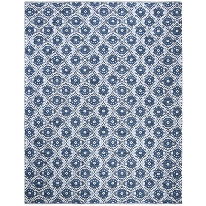 SAFAVIEH Montauk MTK612C Handwoven Navy / Ivory Rug Image 1