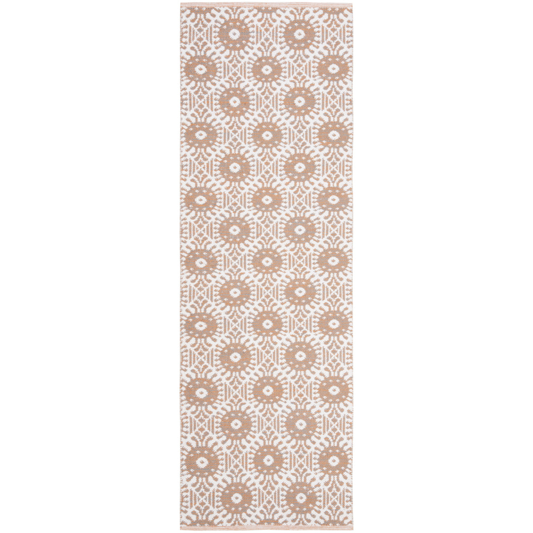 SAFAVIEH Montauk MTK612D Handwoven Orange / Ivory Rug Image 3