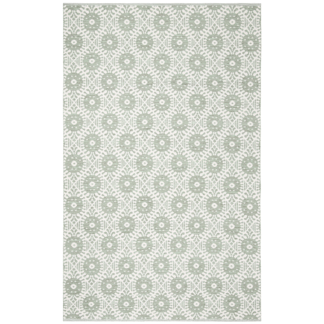 SAFAVIEH Montauk MTK612G Light Green / Ivory Rug Image 1