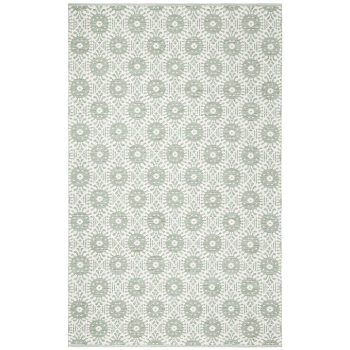 SAFAVIEH Montauk MTK612G Light Green / Ivory Rug Image 1