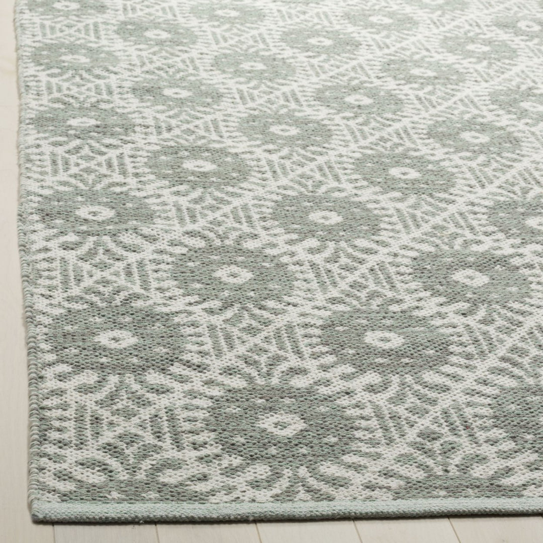 SAFAVIEH Montauk MTK612G Light Green / Ivory Rug Image 3