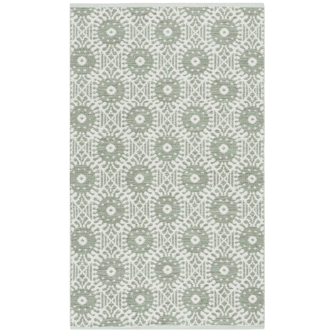 SAFAVIEH Montauk MTK612G Light Green / Ivory Rug Image 5