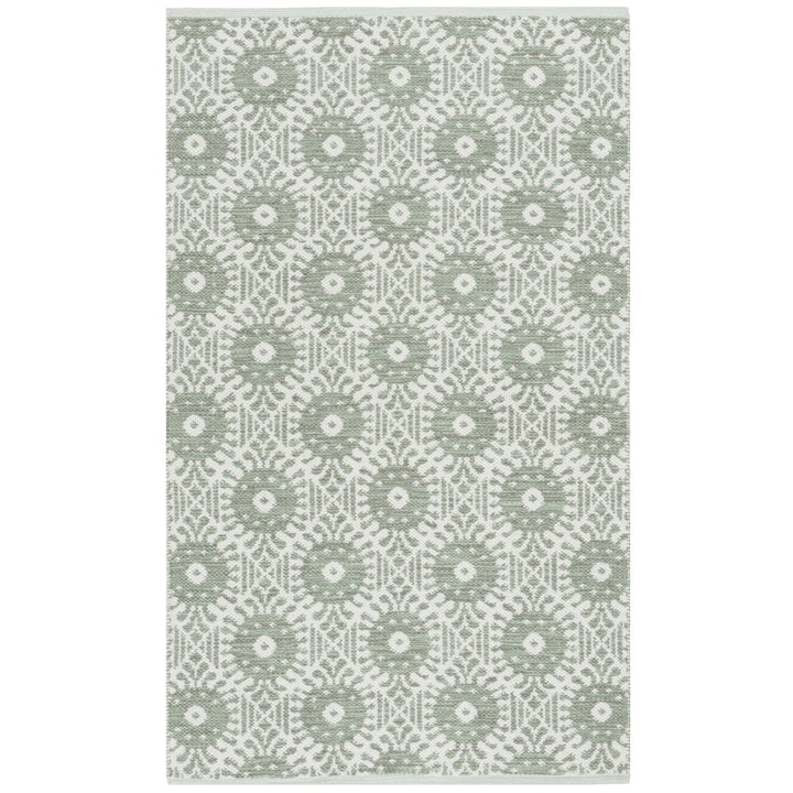 SAFAVIEH Montauk MTK612G Light Green / Ivory Rug Image 5