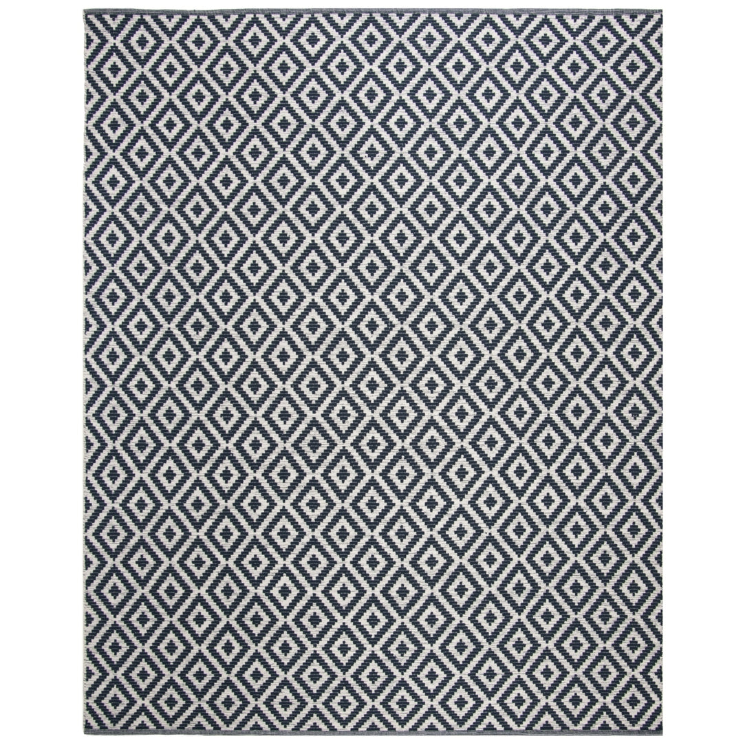 SAFAVIEH Montauk MTK613C Handwoven Navy / Ivory Rug Image 1