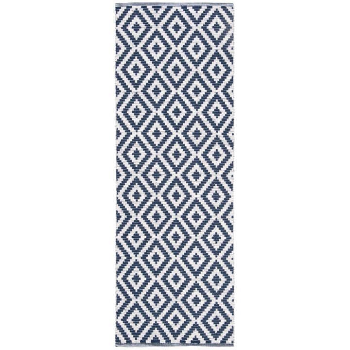 SAFAVIEH Montauk MTK613C Handwoven Navy / Ivory Rug Image 3