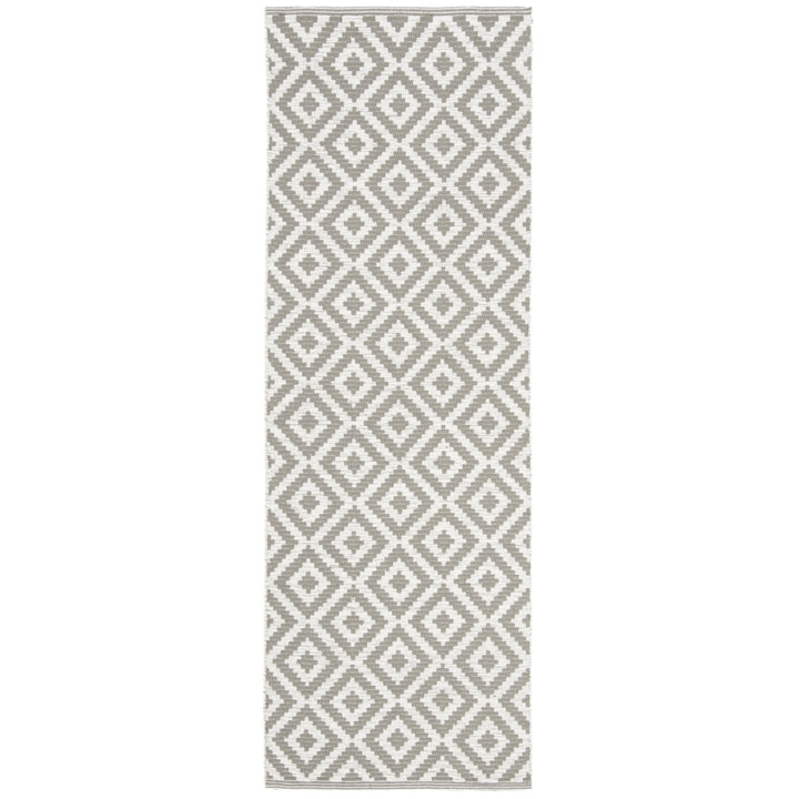 SAFAVIEH Montauk MTK613M Handwoven Grey / Ivory Rug Image 1