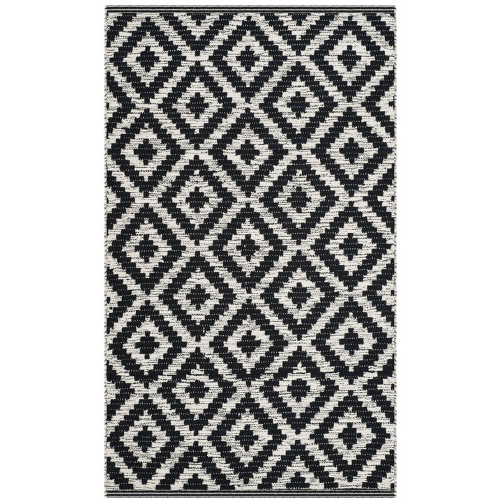 SAFAVIEH Montauk MTK613A Handwoven Black / Ivory Rug Image 5