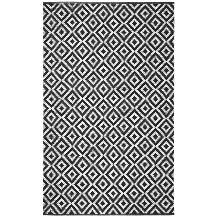 SAFAVIEH Montauk MTK613A Handwoven Black / Ivory Rug Image 7