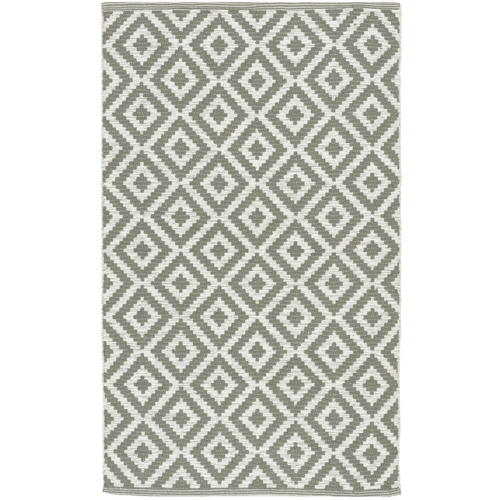 SAFAVIEH Montauk MTK613M Handwoven Grey / Ivory Rug Image 1