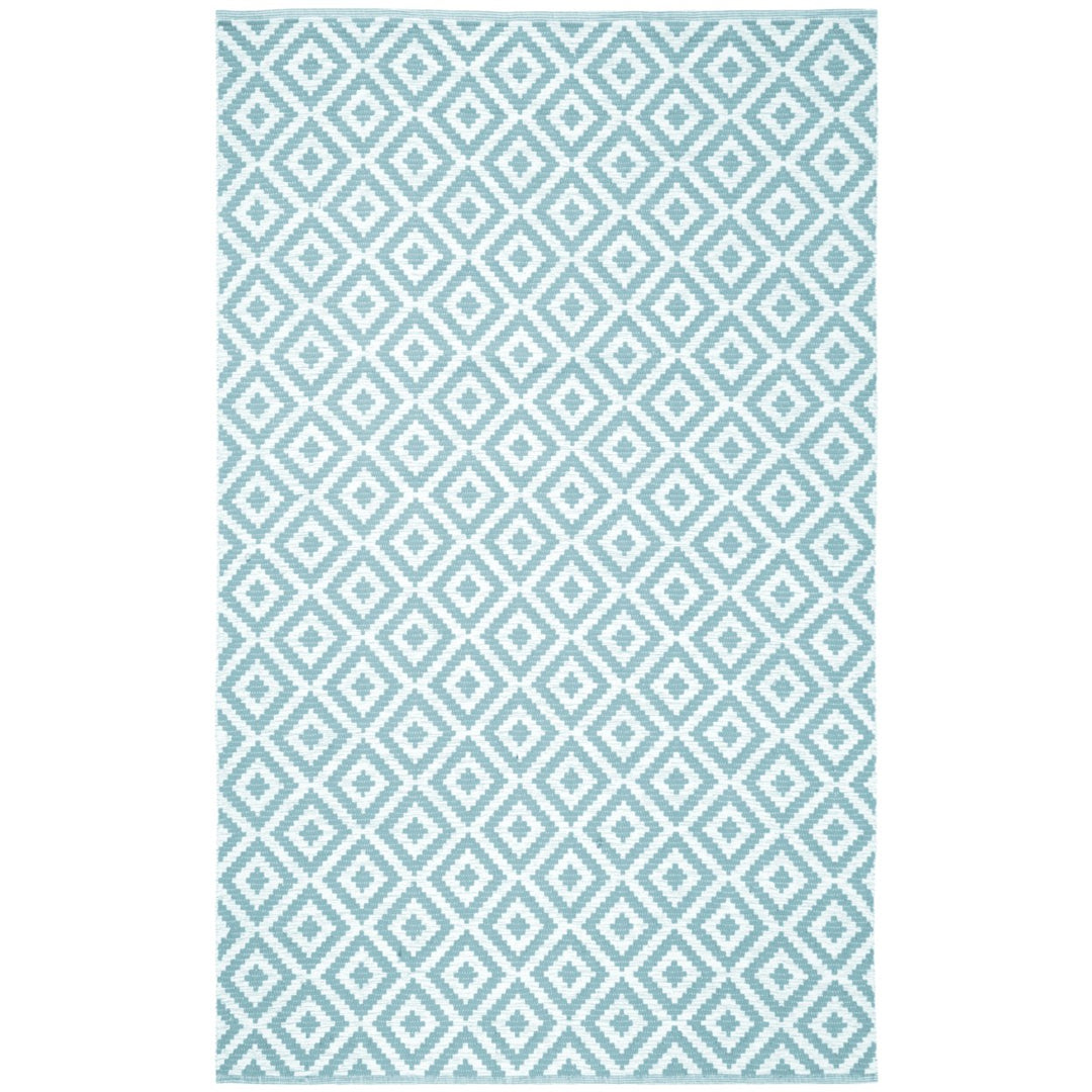 SAFAVIEH Montauk MTK613L Handwoven Light Blue /Ivory Rug Image 1