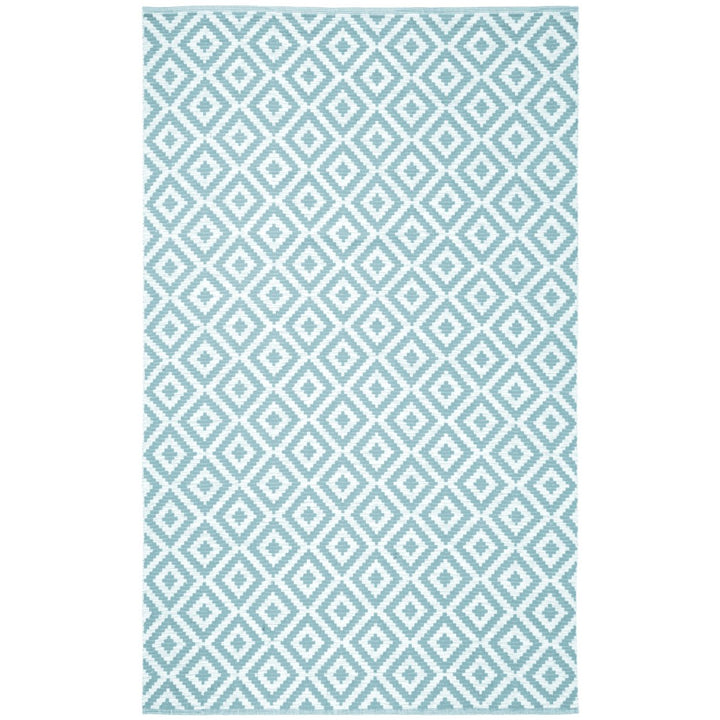 SAFAVIEH Montauk MTK613L Handwoven Light Blue /Ivory Rug Image 1