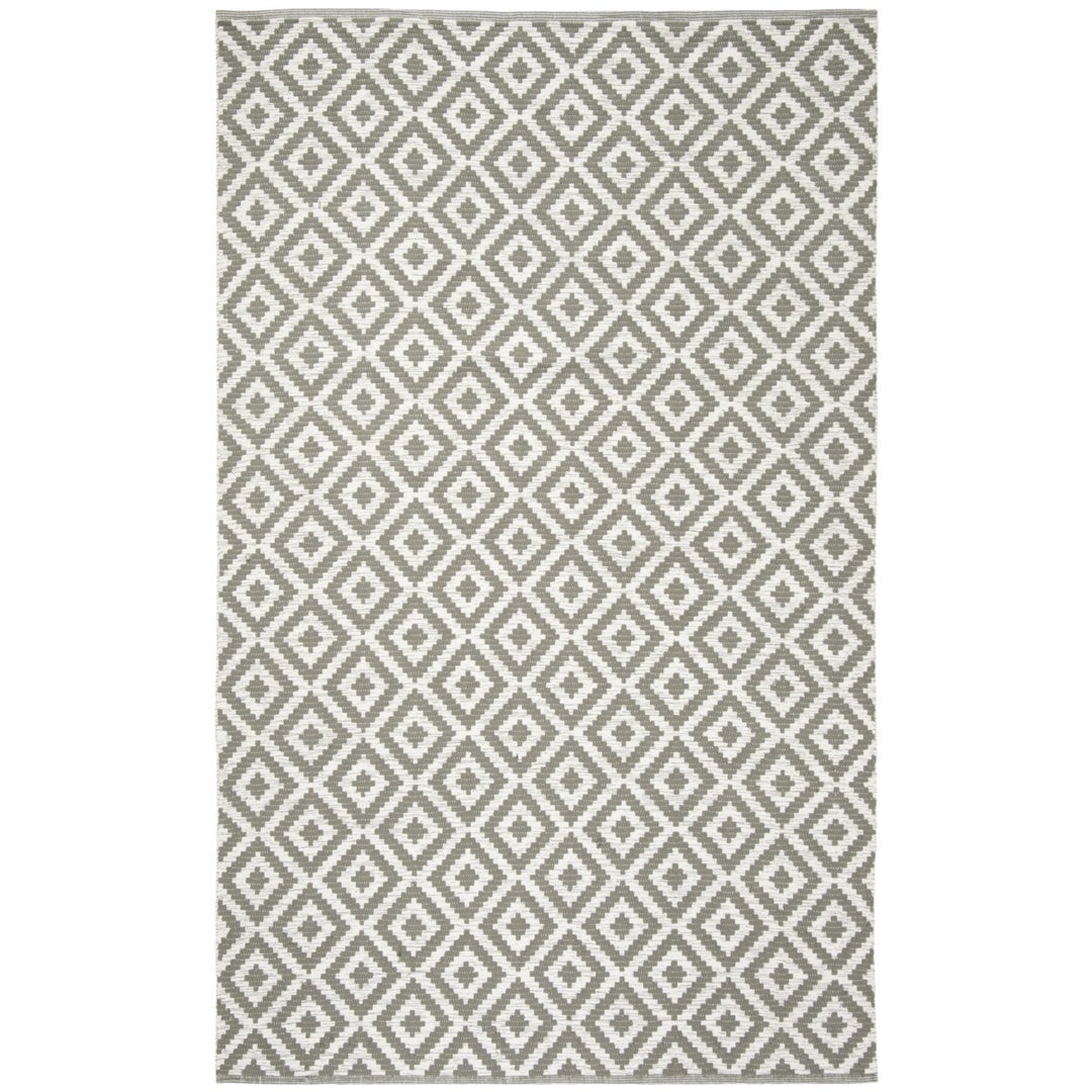 SAFAVIEH Montauk MTK613M Handwoven Grey / Ivory Rug Image 1