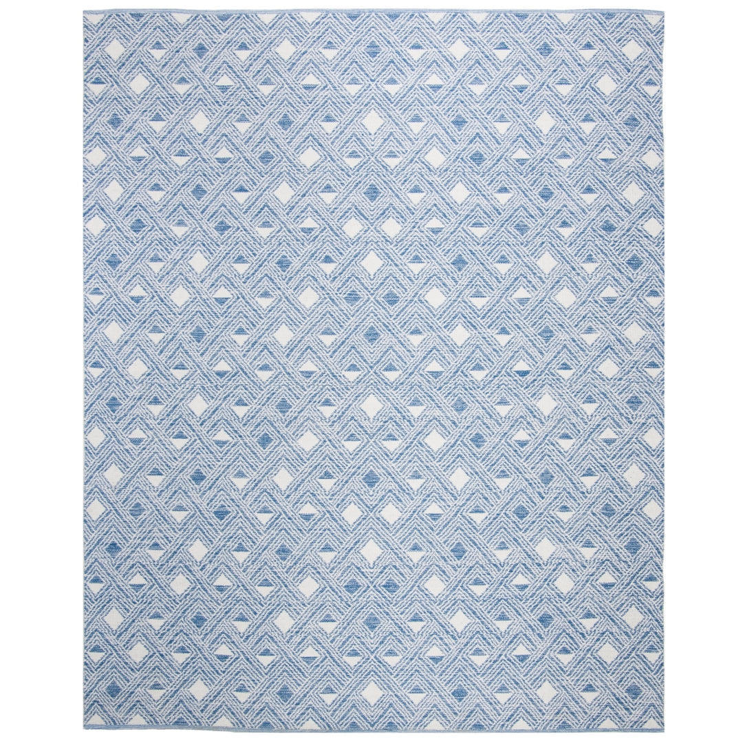 SAFAVIEH Montauk MTK614B Handwoven Blue / Ivory Rug Image 1