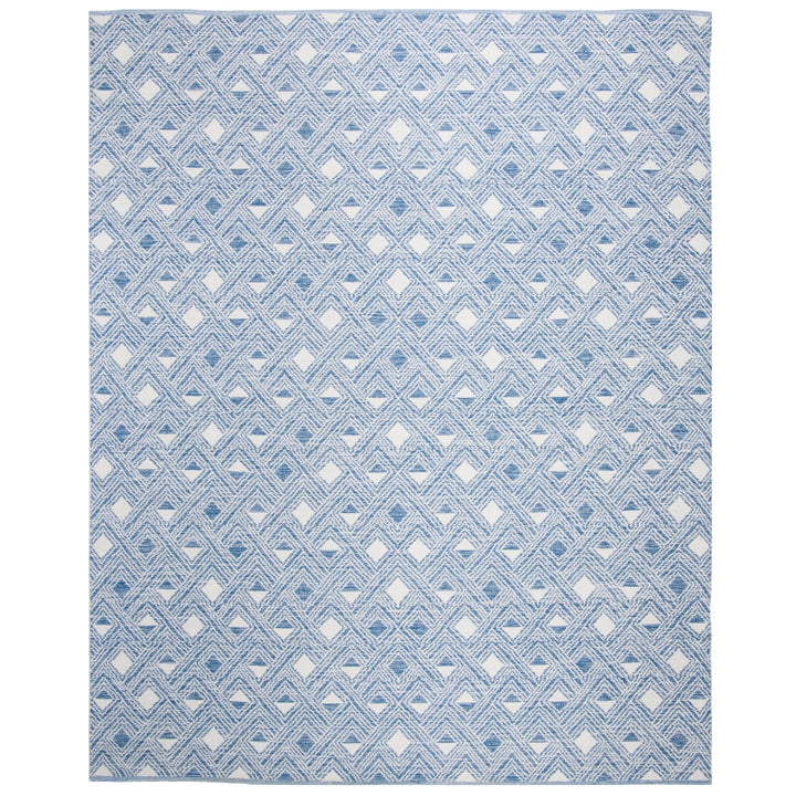 SAFAVIEH Montauk MTK614B Handwoven Blue / Ivory Rug Image 1