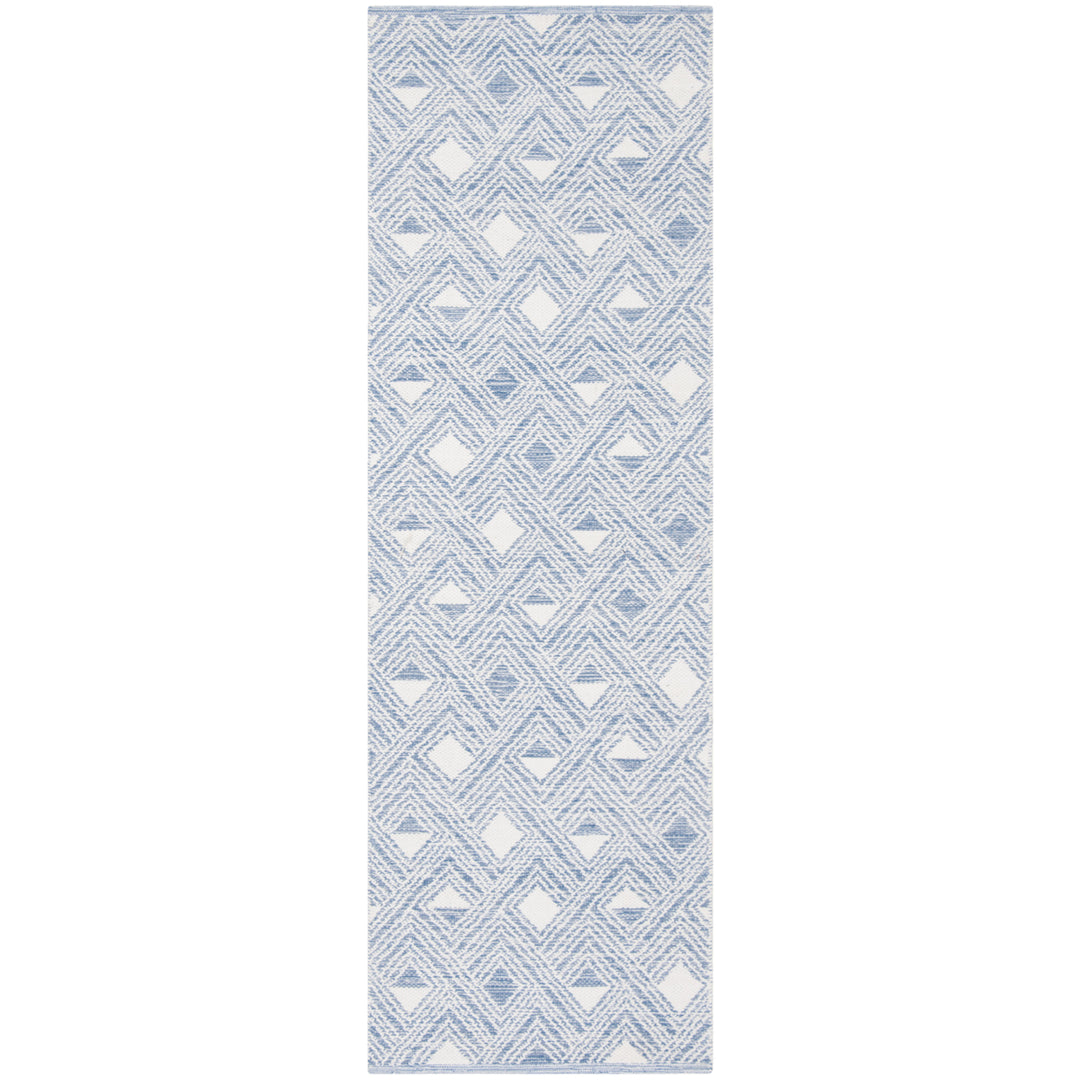 SAFAVIEH Montauk MTK614B Handwoven Blue / Ivory Rug Image 3