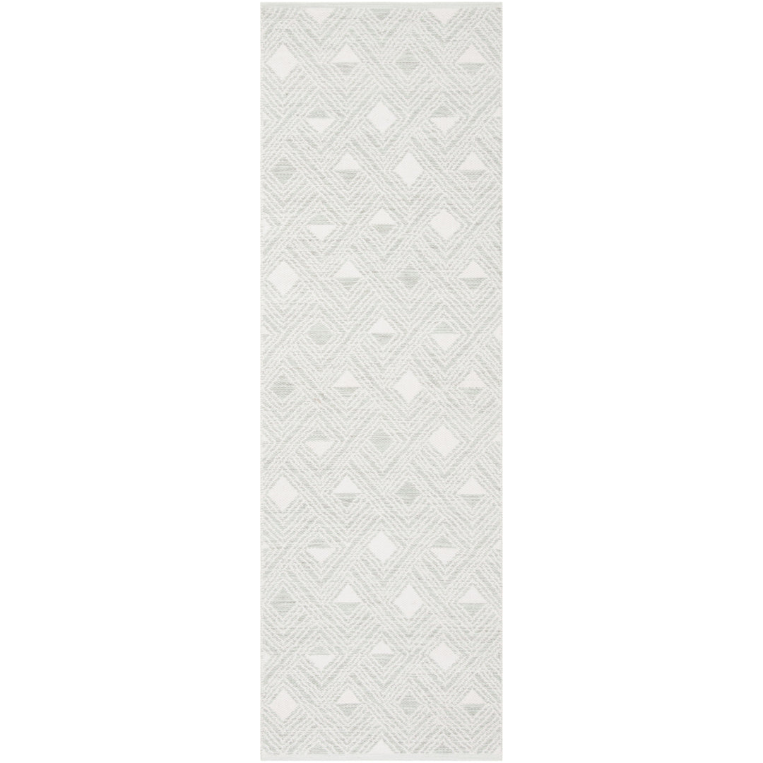 SAFAVIEH Montauk MTK614G Light Green / Ivory Rug Image 3