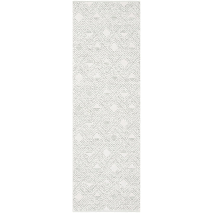 SAFAVIEH Montauk MTK614G Light Green / Ivory Rug Image 3