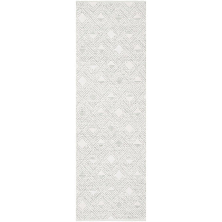 SAFAVIEH Montauk MTK614G Light Green / Ivory Rug Image 1