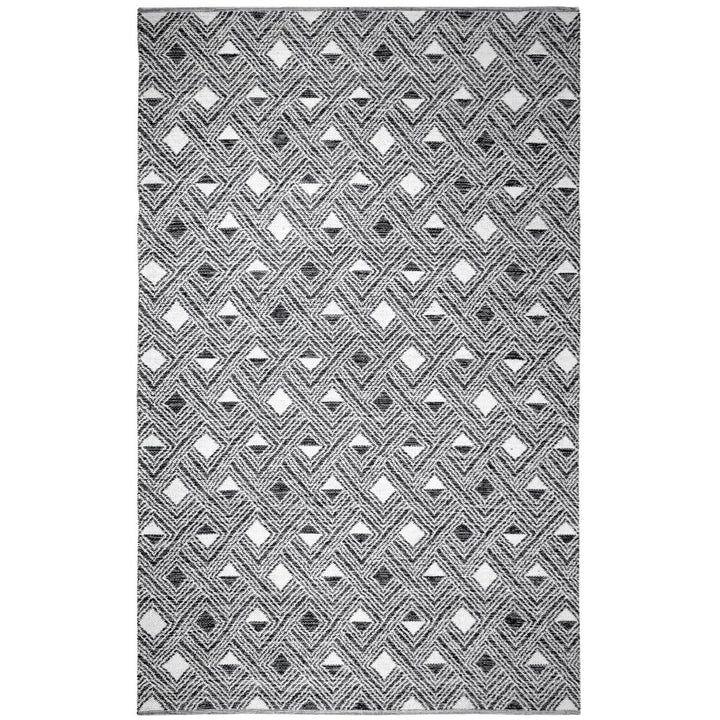 SAFAVIEH Montauk MTK614A Handwoven Black / Ivory Rug Image 1