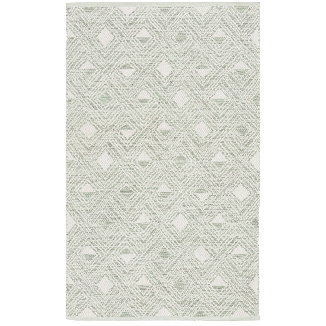 SAFAVIEH Montauk MTK614G Light Green / Ivory Rug Image 6