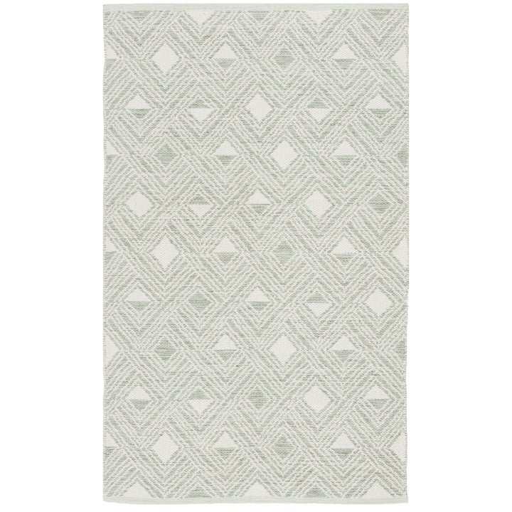 SAFAVIEH Montauk MTK614G Light Green / Ivory Rug Image 6