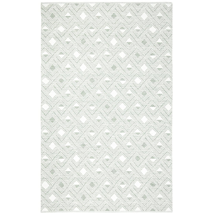 SAFAVIEH Montauk MTK614G Light Green / Ivory Rug Image 1