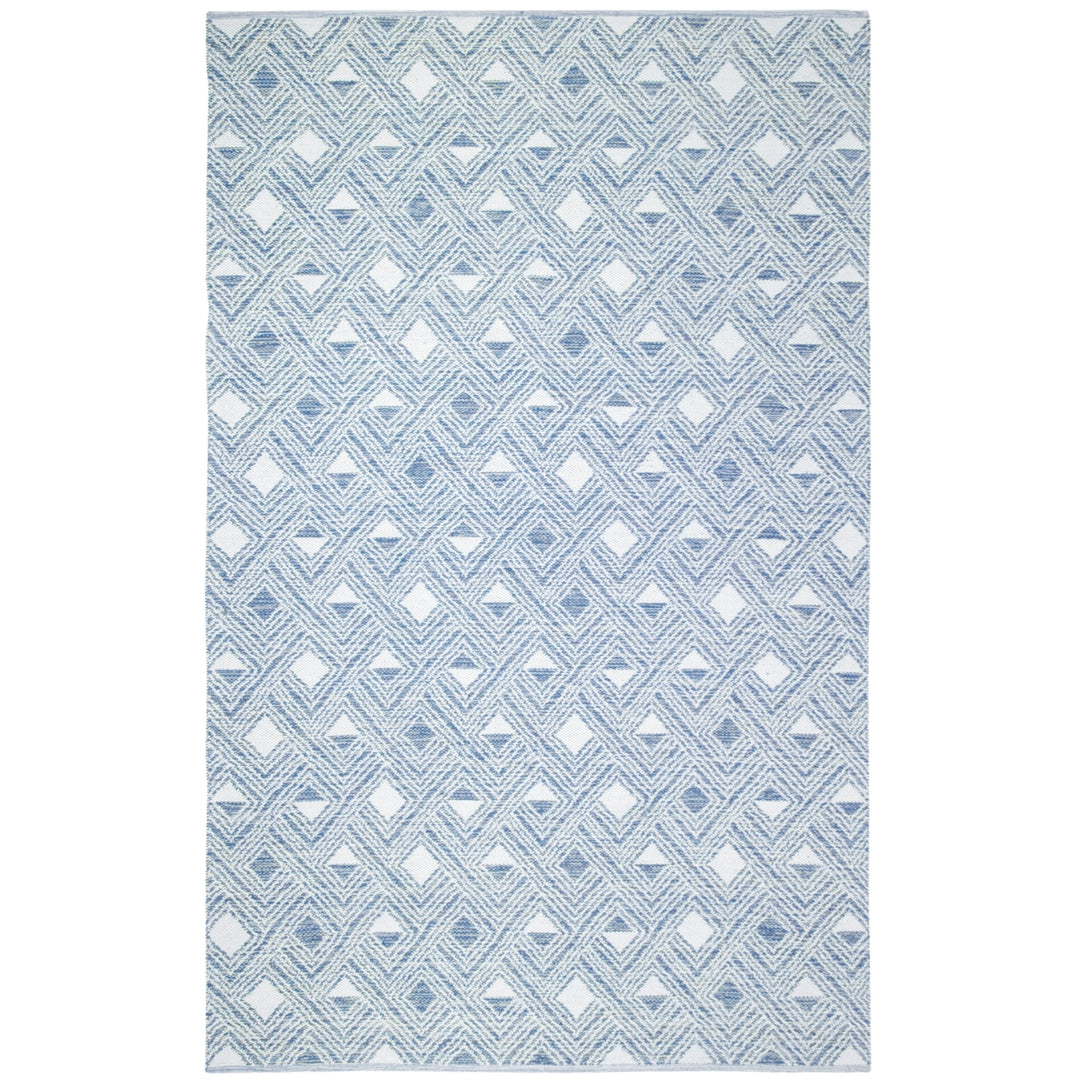 SAFAVIEH Montauk MTK614B Handwoven Blue / Ivory Rug Image 9