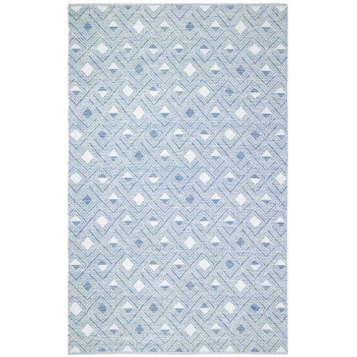 SAFAVIEH Montauk MTK614B Handwoven Blue / Ivory Rug Image 1