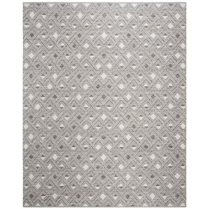 SAFAVIEH Montauk MTK614J Handwoven Charcoal / Ivory Rug Image 1