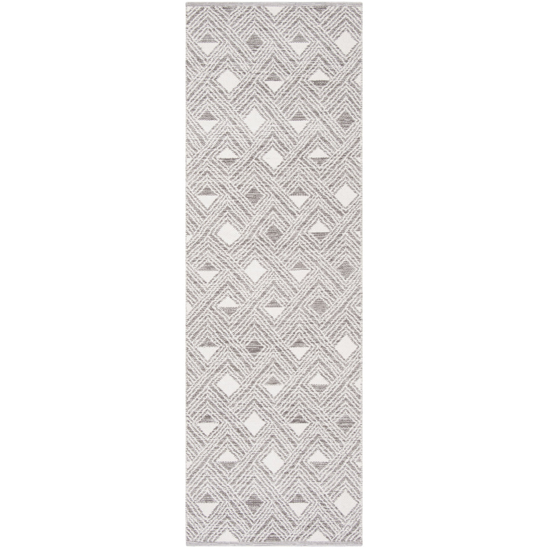 SAFAVIEH Montauk MTK614J Handwoven Charcoal / Ivory Rug Image 3