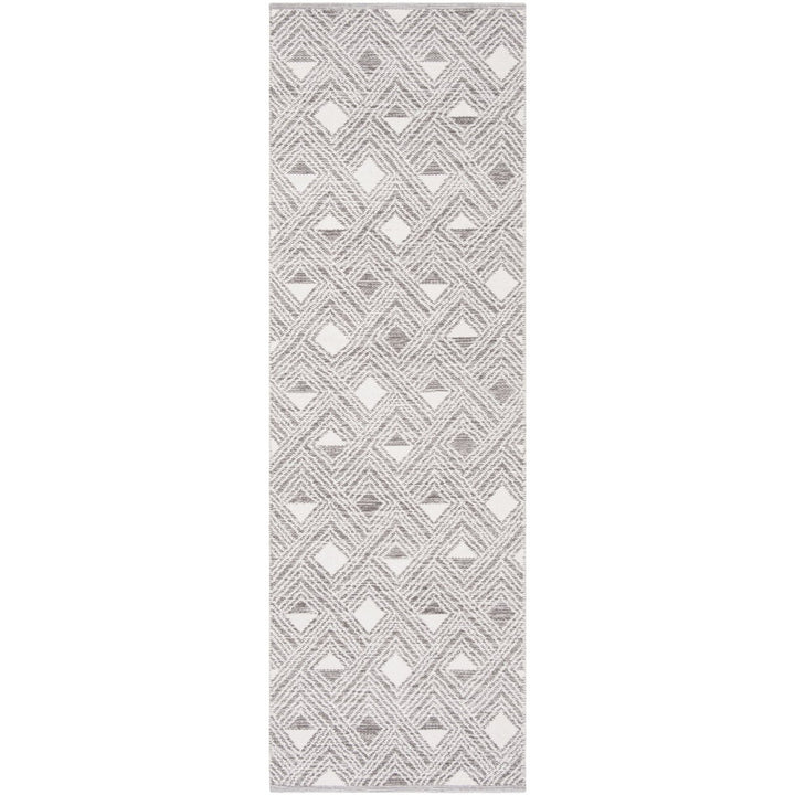 SAFAVIEH Montauk MTK614J Handwoven Charcoal / Ivory Rug Image 1