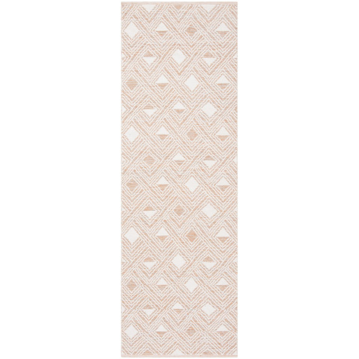 SAFAVIEH Montauk MTK614O Handwoven Peach / Ivory Rug Image 1