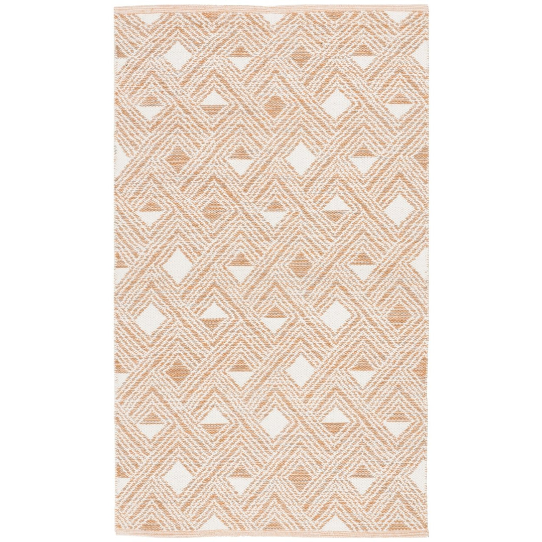 SAFAVIEH Montauk MTK614O Handwoven Peach / Ivory Rug Image 1