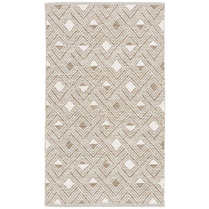 SAFAVIEH Montauk MTK614R Handwoven Beige / Ivory Rug Image 1