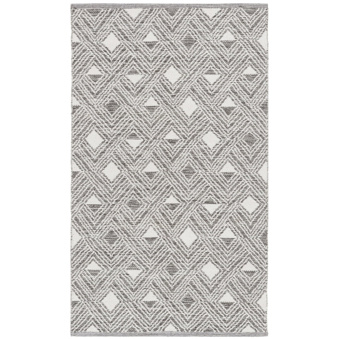 SAFAVIEH Montauk MTK614J Handwoven Charcoal / Ivory Rug Image 8